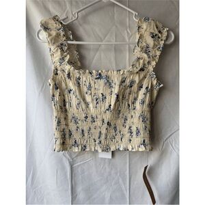 Reformation Emberly Top in Orlaya Size Medium